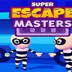 두 명의 마스크를 쓴 사람들이 줄무늬 복장을 입고 트럭 앞에서 각기 손가락으로 무언가를 가리키고 있습니다