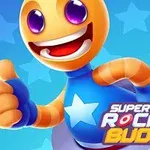 파란 배경 앞에 별 문양의 푸른 옷을 입고 엄지손가락을 세운 캐릭터