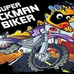 오토바이를 탄 캐릭터가 만화 스타일로 묘사된 이미지