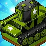 녹색 배경에 별 모양이 그려진 녹색 전차 이미지