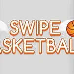 농구공과 함께 SWIPE BASKETBALL이라는 텍스트가 중앙에 있는 이미지