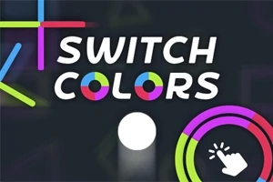 색색의 막대와 원이 있으며 SWITCH COLORS라는 글자가 있는 이미지