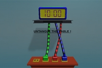 다양한 레벨에서 색깔 있는 줄을 풀며 퍼즐 해결