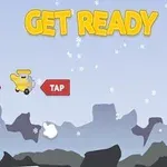 노란 비행기가 눈 덮인 배경을 날고 있으며 GET READY라는 문구와 TAP 버튼이 있습니다