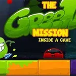 녹색 캐릭터와 빨간색 캐릭터가 블록 위에 있는 장면