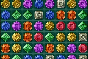 Discover ancient riddles and gather artifacts in match3 games online