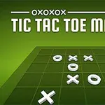 초록색 배경 위에 선과 O, X 기호가 있는 삼차원 게임 판