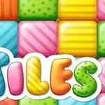 컬러풀한 패턴의 타일들이 배경에 깔려 있고 중앙에 Tiles라는 글자가 적혀 있다