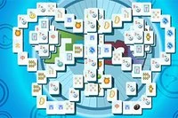 타임 타일이 있는 마작 게임