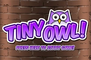 보라색 글씨의 TINY OWL!