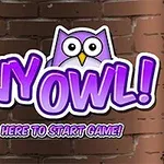 보라색 글씨의 TINY OWL!