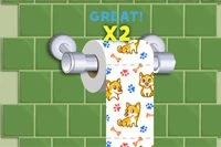 화장지를 잡으세요!