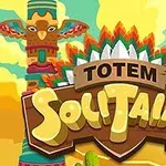 토템 옆에 TOTEM SOLITAIRE라는 글자가 있는 밝은 색상의 만화 스타일 이미지