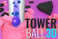 TOWER BALL 3D에서 플랫폼을 부수고 속도를 높이세요!
