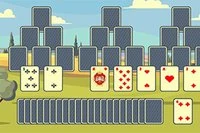 모든 카드를 제거하고 세 개의 탑을 공개하세요