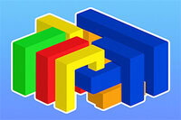 U자형 블록을 밀어 보드를 비우세요!