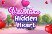 하트를 찾아 선택하는 2D 퍼즐 게임 Valentine Hidden Heart