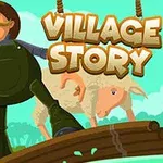 남자와 양이 다리를 건너고 있는 모습, 제목이 우측 상단에 위치한 이미지