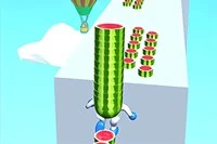 Watermelon Run 3D에서 독특한 시리즈의 대회를 준비하세요