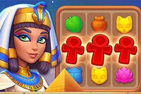 고대 이집트를 배경으로 하는 재미있는 매치 3 게임, Wonders of Egypt Match에서 전설적인 여정을 시작하세요!