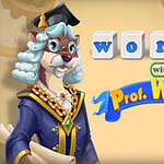 졸업 모자를 쓴 동물이 두루마리를 들고 있는 모습