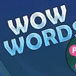 파란색 배경 위에 WOW WORDS라는 텍스트와 원 안에 P, Y, H, A가 연결된 그림