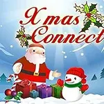 산타클로스와 눈사람이 선물 상자 옆에 서 있는 겨울 풍경