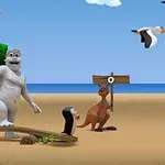 Get the penguin as far as you can
