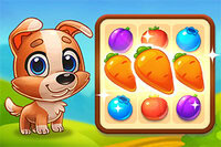 Yummy Tales 3에서 영리한 농장견 오스카와 함께하는 재미있고 중독적인 매치 3 퍼즐 게임