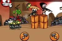 파피와 마마시타가 좀비 침공에서 함께 싸웁니다!