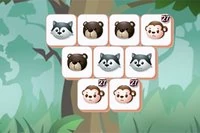 일본에서 동일한 마작 타일 세 개를 맞추세요